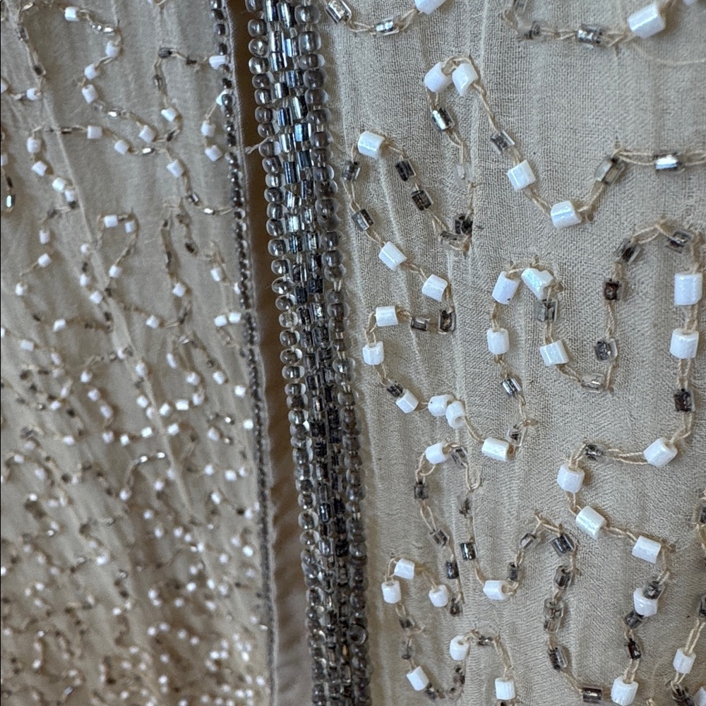 Vintage Beaded silk Dress - Picture 6 of 7
